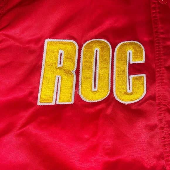 Vintage Mens Starter Houston Rockets Satin Jacket Size Medium- Red - Picture 5 of 15